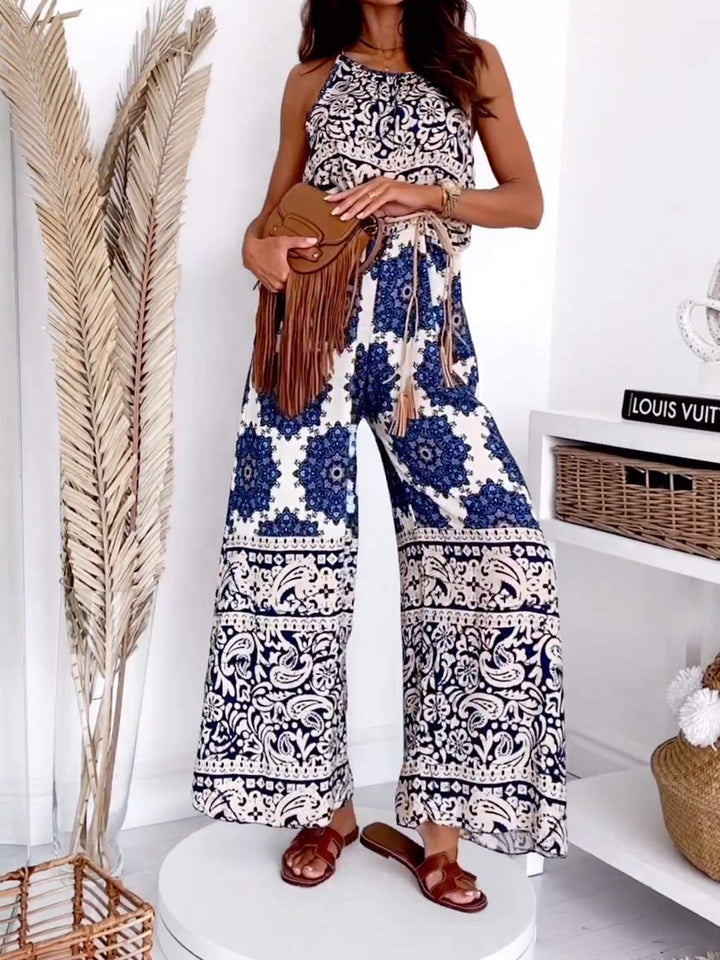 Women's Printed Casual Jumpsuit
