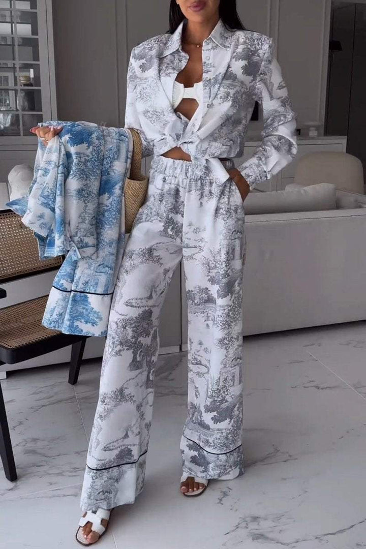 Women's Printed casual suit