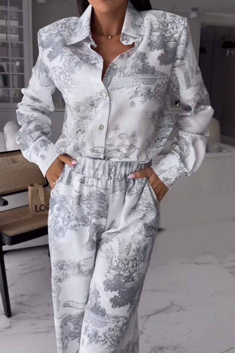 Women's Printed casual suit