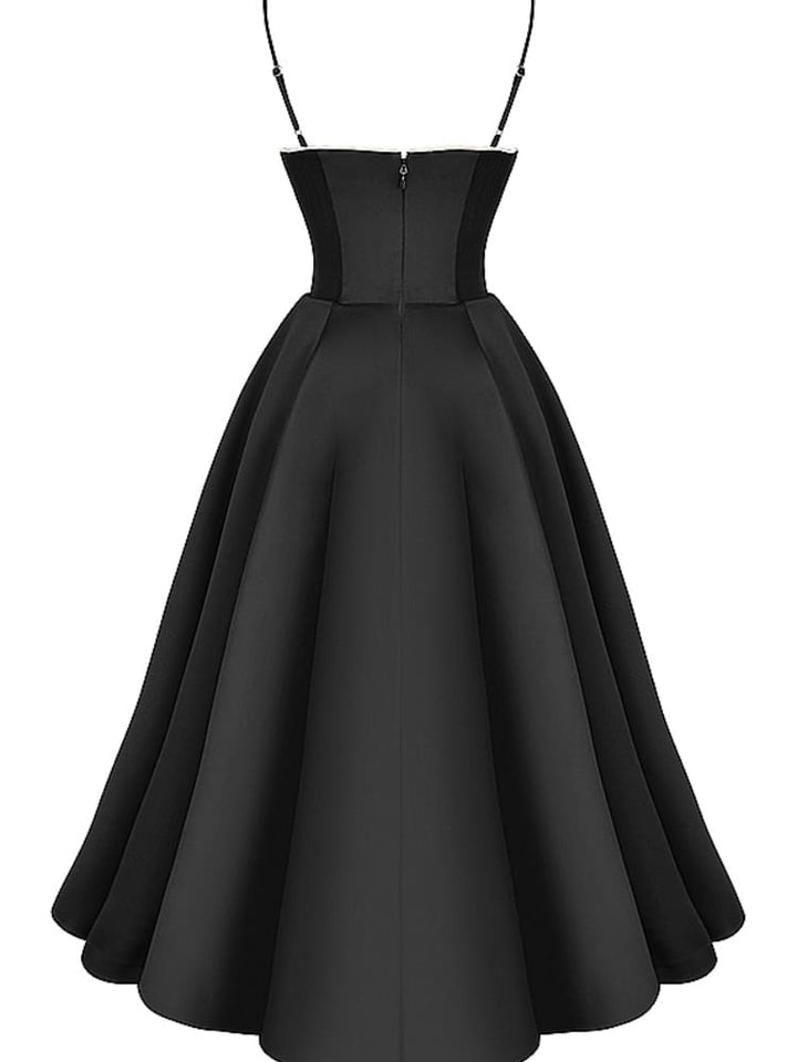 Black Tulle Midi Dress